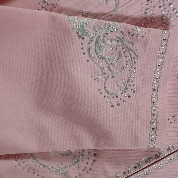 Quacker Factory Pink Jacket ✨️Bling✨️ Size Large NWOT - Picture 7 of 9
